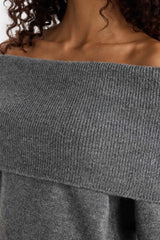 Regular Fit Open Shoulder Knitwear Sweater