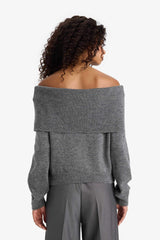 Regular Fit Open Shoulder Knitwear Sweater