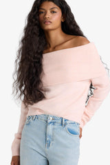Regular Fit Open Shoulder Knitwear Sweater