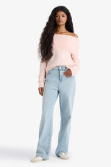 Regular Fit Open Shoulder Knitwear Sweater