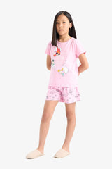 2 Piece Regular Fit Powerpuff Girls Licensed Knitted Pyjamas