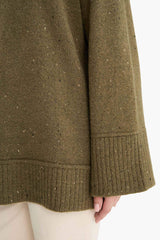 Loose Fit Crew Neck Knit Tunic