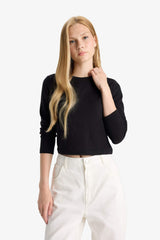 Slim Fit Long Sleeve Crew Neck T-shirt