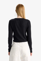 Slim Fit Long Sleeve Crew Neck T-shirt