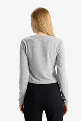 Slim Fit Long Sleeve Crew Neck T-shirt