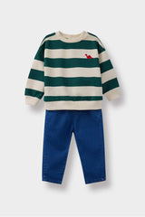Baby Boy 2-Piece Set Striped Sweatshirt Jeans