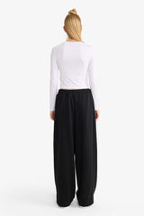 Cool Barrel Fit Wide Leg Sweatpants with Tie Waist