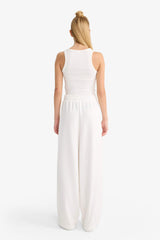 Cool Barrel Fit Wide Leg Sweatpants with Tie Waist