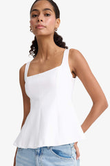 Fitted Square Neck Strappy Blouse