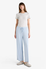 Regular Fit Pajama Bottoms with Elastic Waistband