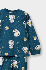 Baby Boy Snoopy Pajama Set Long Sleeve Combed Cotton Top Long Bottoms