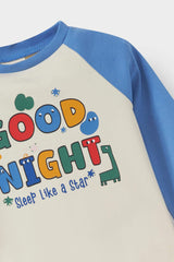 Baby Boy Pajama Set Printed Long Sleeve Top and Long Bottom