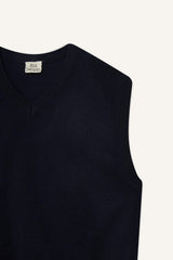 Boys V-Neck Basic Plain Knit School Sweater