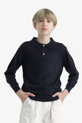 Boys School Polo Neck Sweater