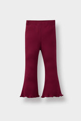 Baby Girl 2-Piece Set Large Collar School Striped Long Sleeve T-Shirt Bell-bottom Leggings