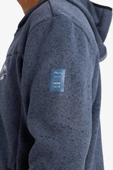 Standard Fit Hooded Fleece Cardigan with Soft Fleece Lining and Zip-Up