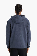 Standard Fit Hooded Fleece Cardigan with Soft Fleece Lining and Zip-Up