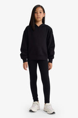 Girl relaxed fit anime hoodie with soft fleece inside