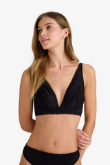 Laced, Padless, Underwire Bralette