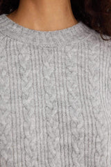 Oversize Loose Fit Crew Neck Knit Sweater