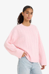 Oversize Loose Fit Crew Neck Knit Sweater