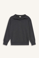 Boys Open Collar Sweatshirt