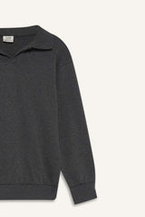 Boys Open Collar Sweatshirt