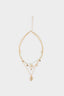 Women 3-Piece Seashell Themed Gold Necklace