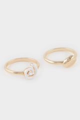 women 5-Piece Gold Ring