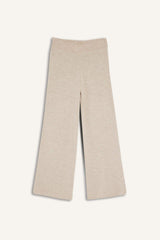 Girls Wide Leg Knitted Trousers with Elastic Waistband