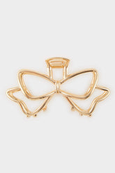 Women Bow Gold Latch Buckle