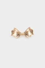 Women Gold Ribbon Snap Buckle