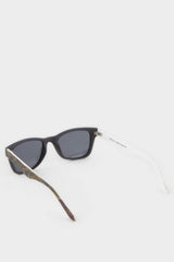 Boys Round Colored Plastic Frame Black Glass Polarized Sunglasses