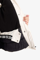 Girls' Detachable Faux Fur Collar Hooded Fleece Lined Zip-Up Puffy Ski Jacket