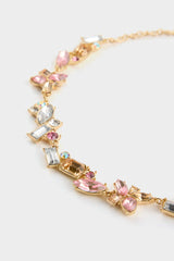 DCEY x DeFacto Women Pink Stone Gold Necklace