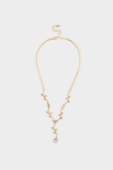 DCEY x DeFacto Women Stone Gold Y Necklace