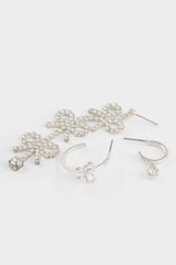 DCEY x DeFacto Women 3-Piece Stone Earrings