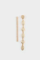 DCEY x DeFacto Women 2-Pack Gold Earrings with Stones
