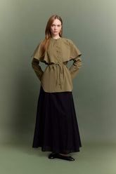 A-Line Voile Maxi Skirt