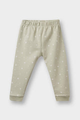 Baby Girl 3-Piece Set Hooded Snap Cardigan Printed Long Sleeve T-Shirt Bottoms