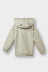 Baby Girl 3-Piece Set Hooded Snap Cardigan Printed Long Sleeve T-Shirt Bottoms