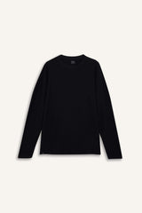 Boxy Fit Relaxed Cut Crew Neck Soft Fabric Basic Plain Sweatshirt