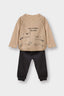 Baby Boy 2-Piece Set: Tiger Print Sweatshirt and Sweatpants