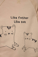 Baby Boy 2-Piece Set: Tiger Print Sweatshirt and Sweatpants