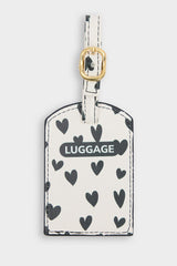 Women Heart Patterned Faux Leather Passport Holder