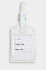 Women's Floral Faux Leather Passport Holder and Luggage Name Tag Set