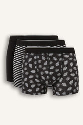 Regular Fit 3 Piece Printed Boxer