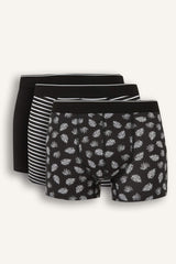 Regular Fit 3 Piece Printed Boxer