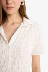 Cool Fitted Textured Short Sleeve Shirt