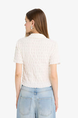 Cool Fitted Textured Short Sleeve Shirt